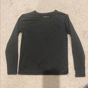 Black Long Sleeve Crew Neck Tee